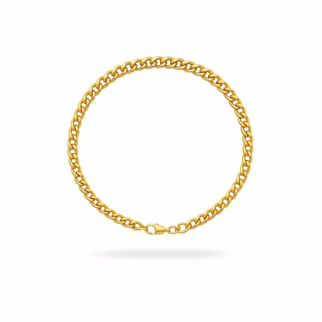 Micro Cuban Bracelet (Gold)  image 1