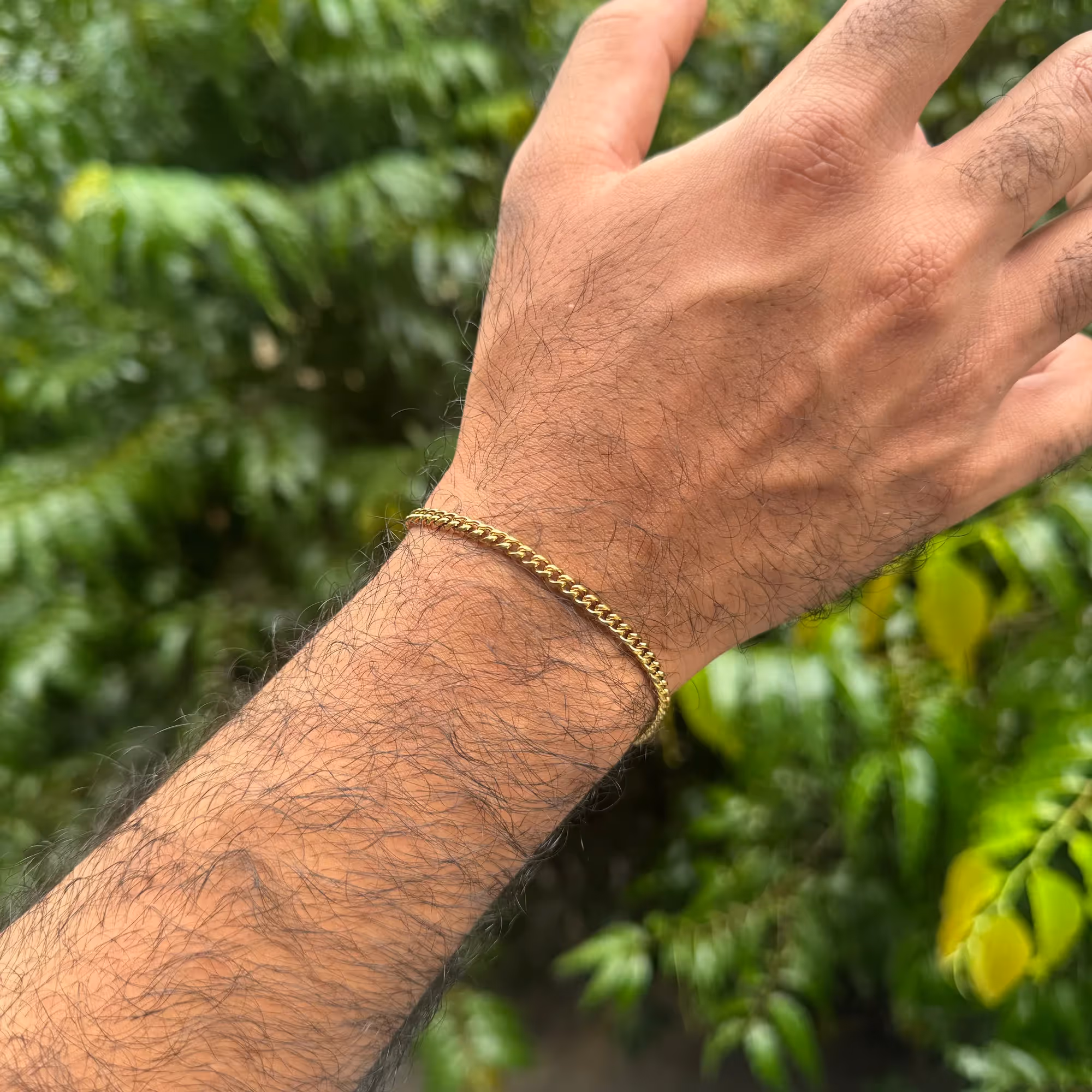 Micro Cuban Bracelet (Gold) image 5