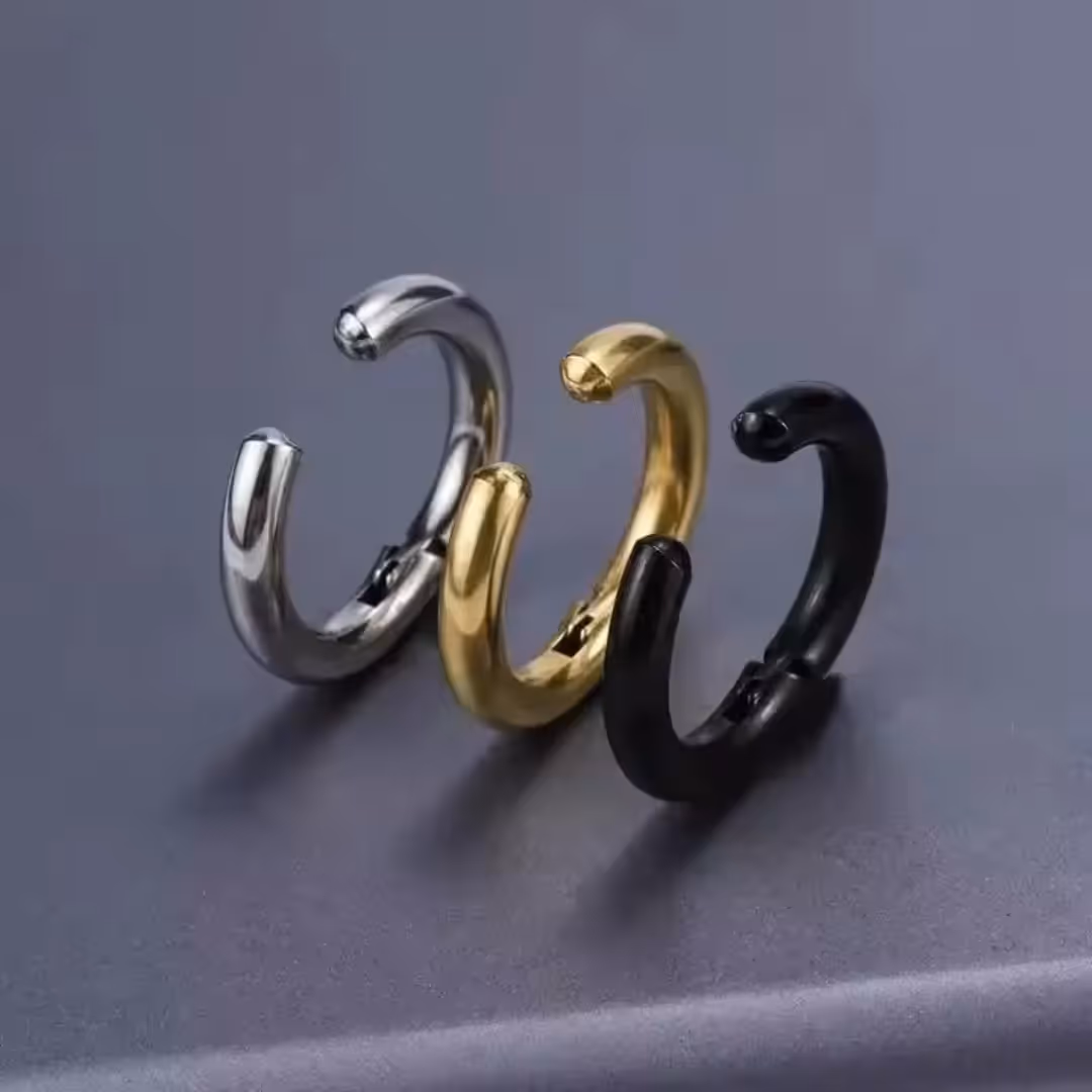 Pressing Unpierced Hoop Cuff Set  image 5