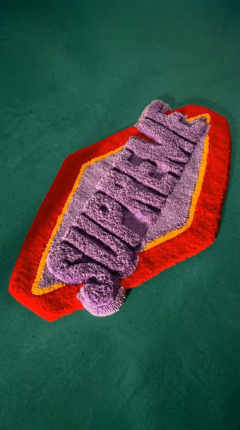 3D Typography Supreme Rug  image 2