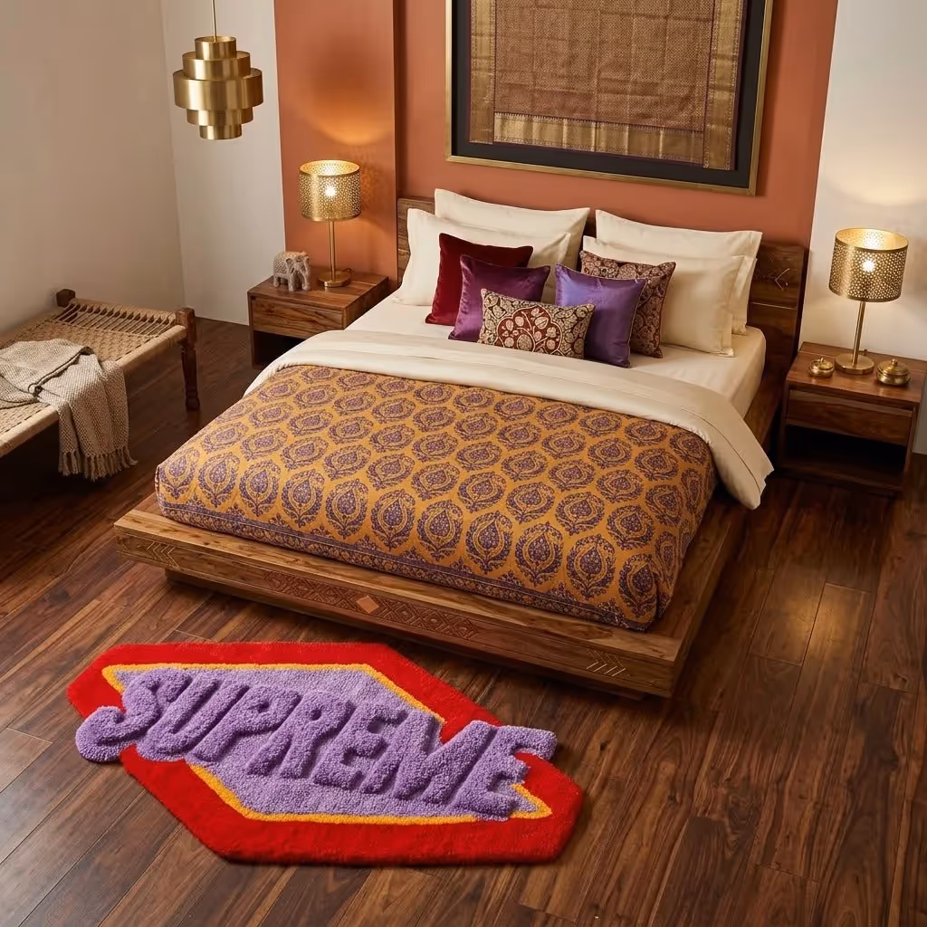 3D Typography Supreme Rug  image 4