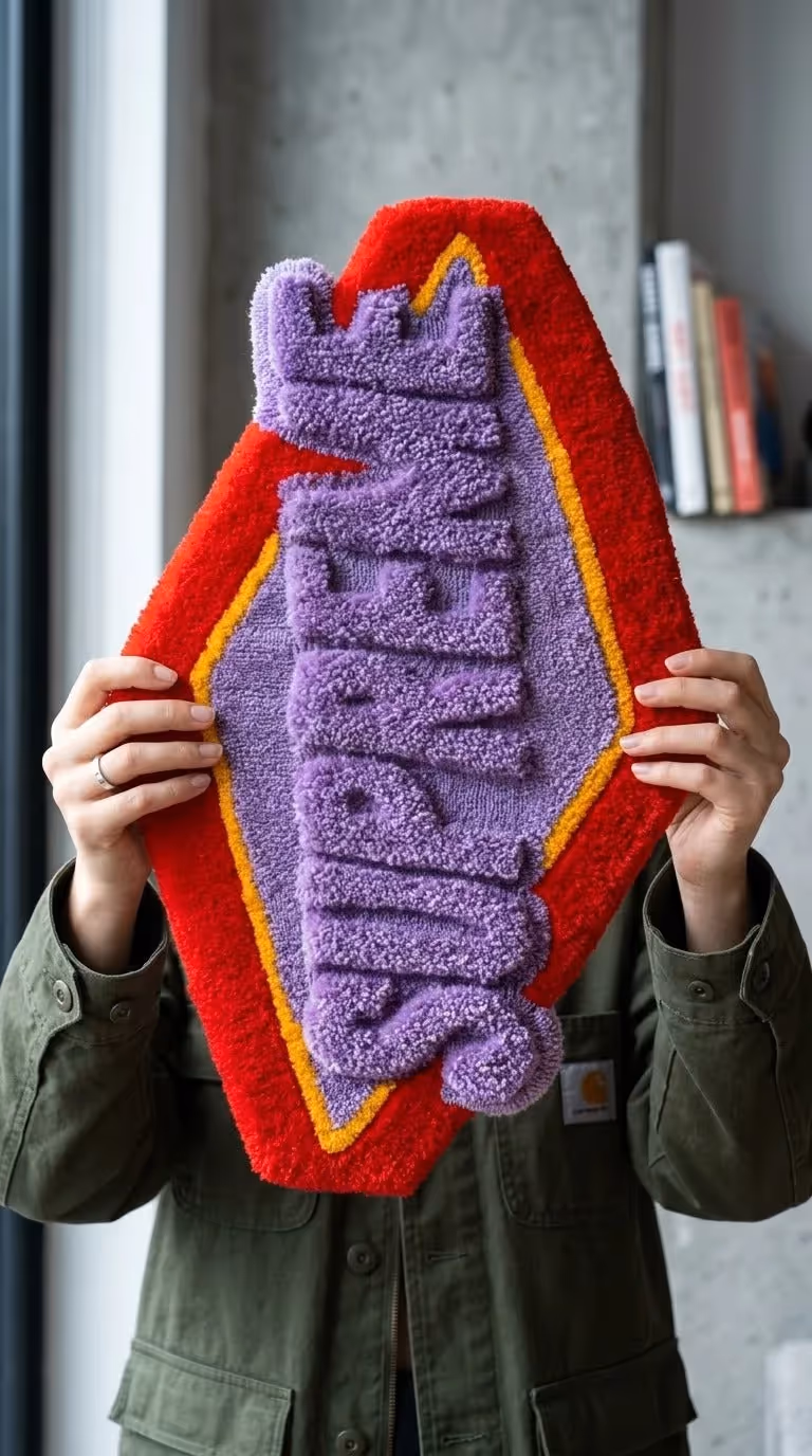 3D Typography Supreme Rug  image 6