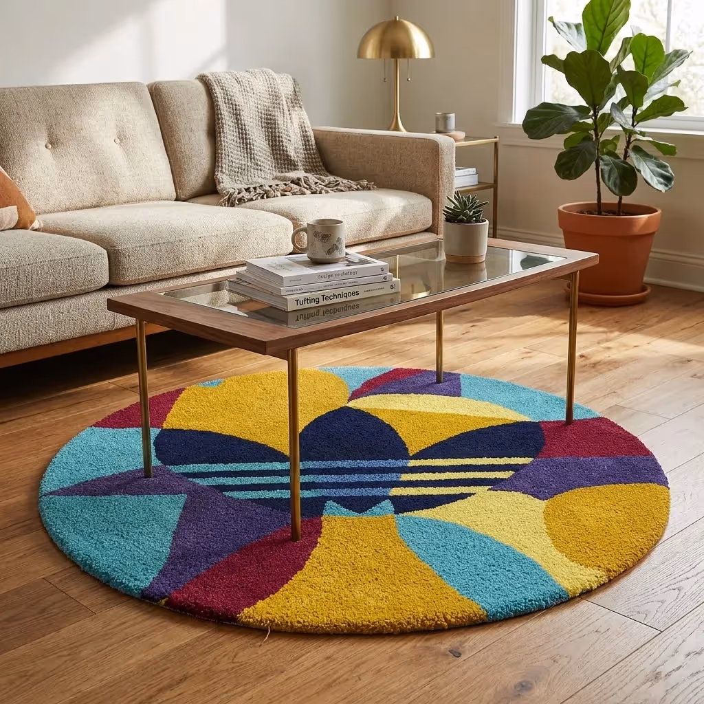 Abstract Trefoil Rug  image 6