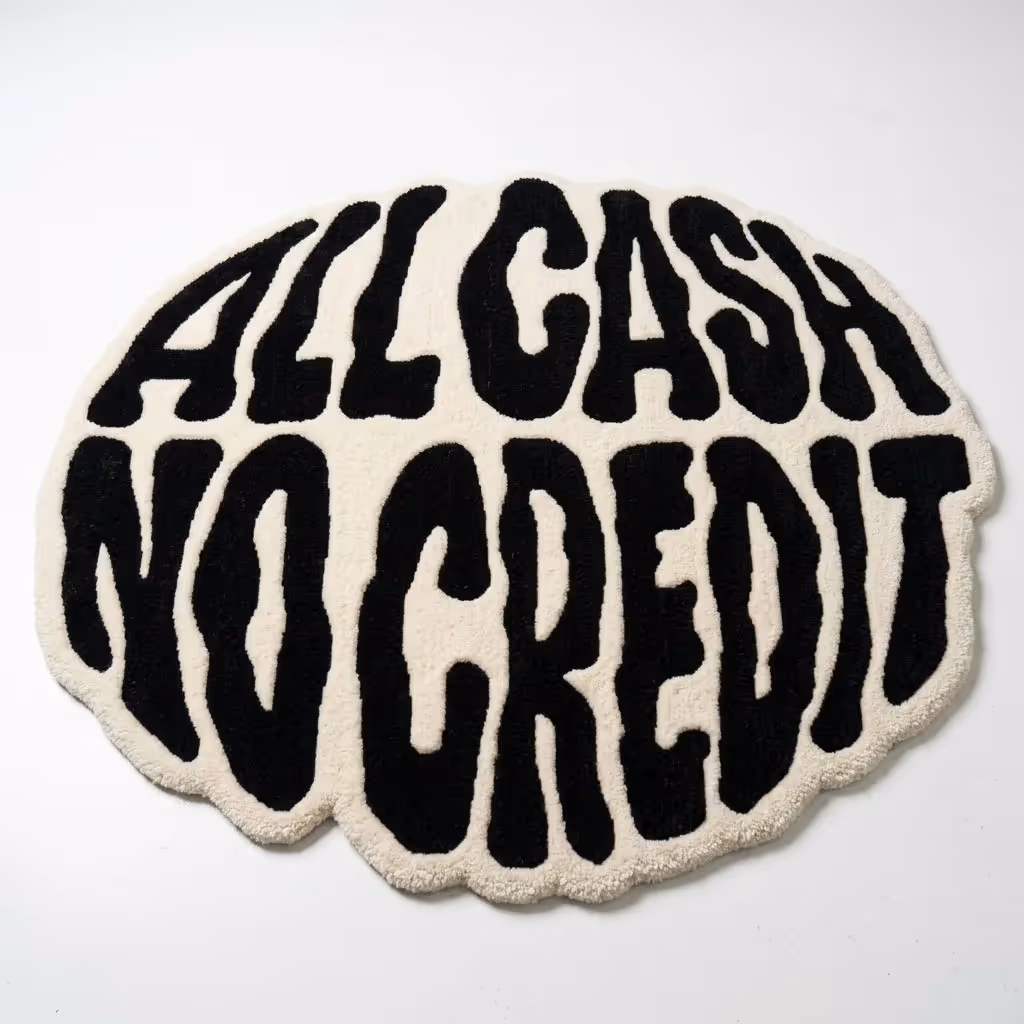 All Cash No Credit Rug image 1