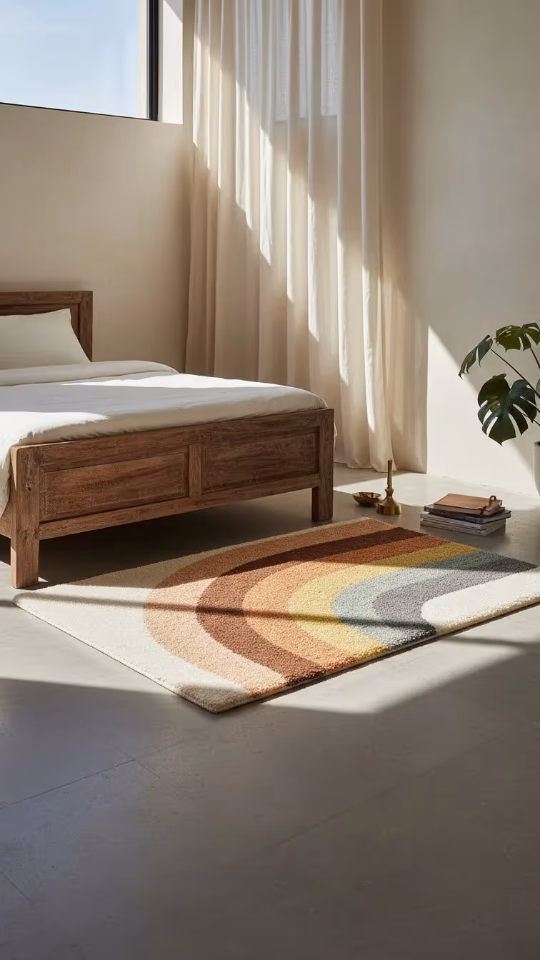 Amelia Kids Modern Rainbow Area Rug  image 4