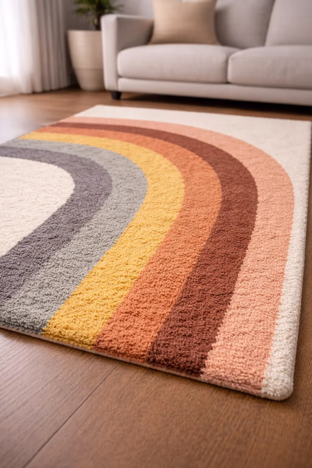 Amelia Rainbow Shag Area Rug image 6