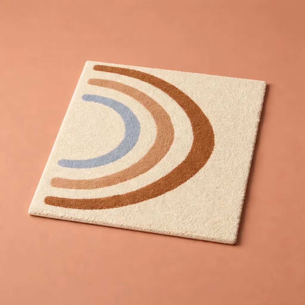 Anna Kids Rainbow Shag Area Rug  image 1