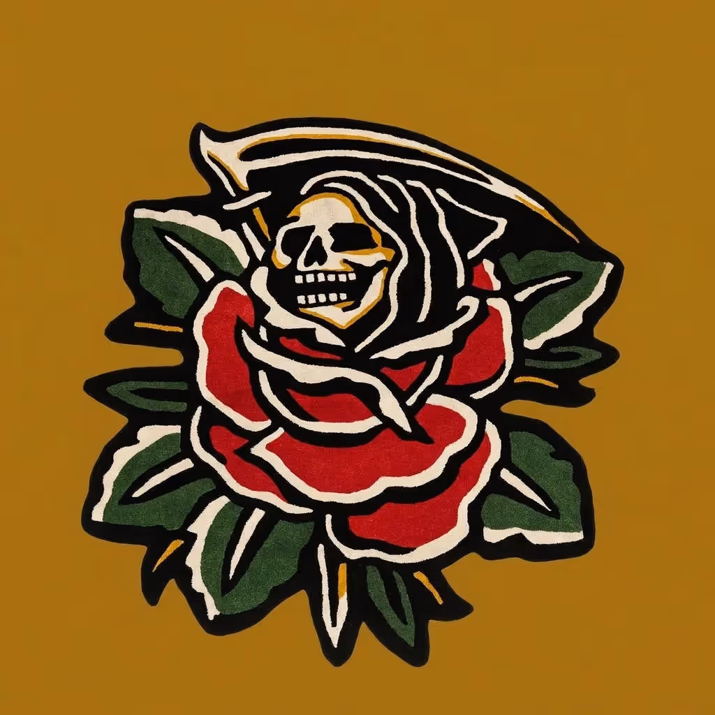 Blooming Reaper Rug image 1