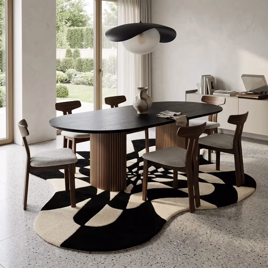 Check Spiral Rug  image 6