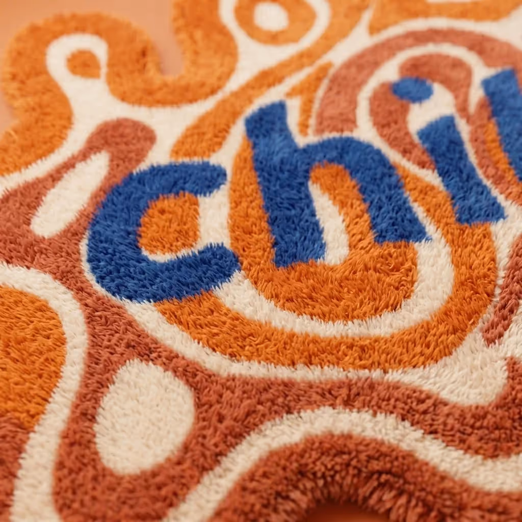 Chill Vibes Groovy Tufted Rug image 3