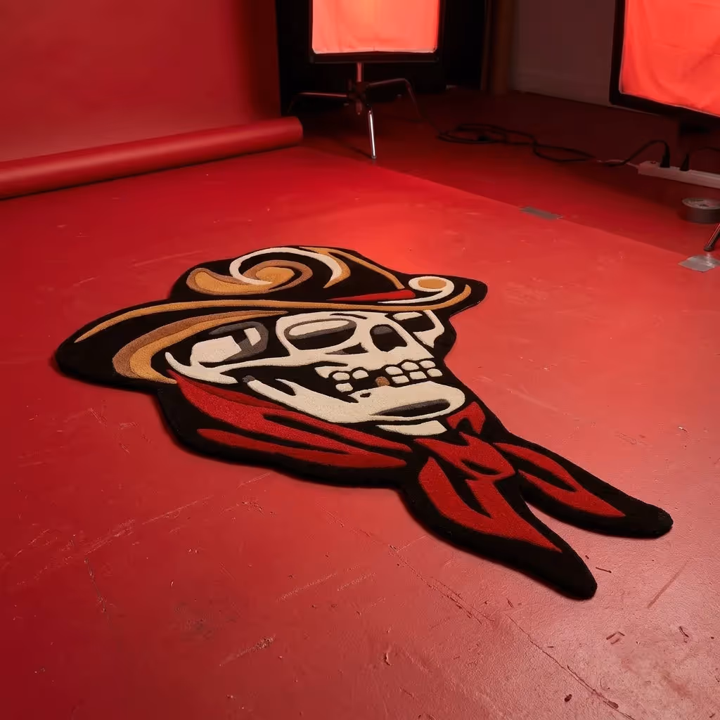 Cowboy Skull Rug image 1