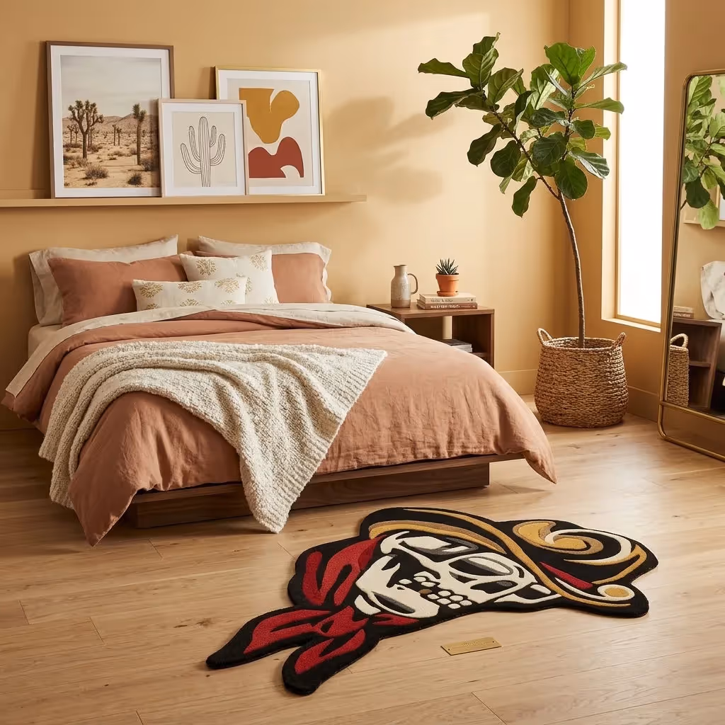 Cowboy Skull Rug image 7
