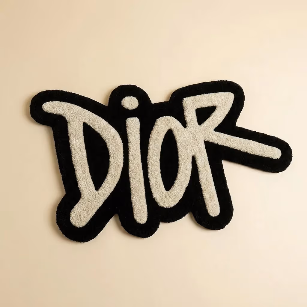 Dior Logo Aesthetic Rug image 1