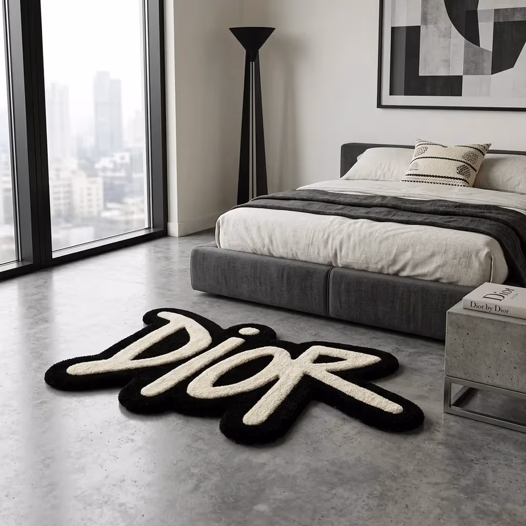 Dior Logo Aesthetic Rug image 5