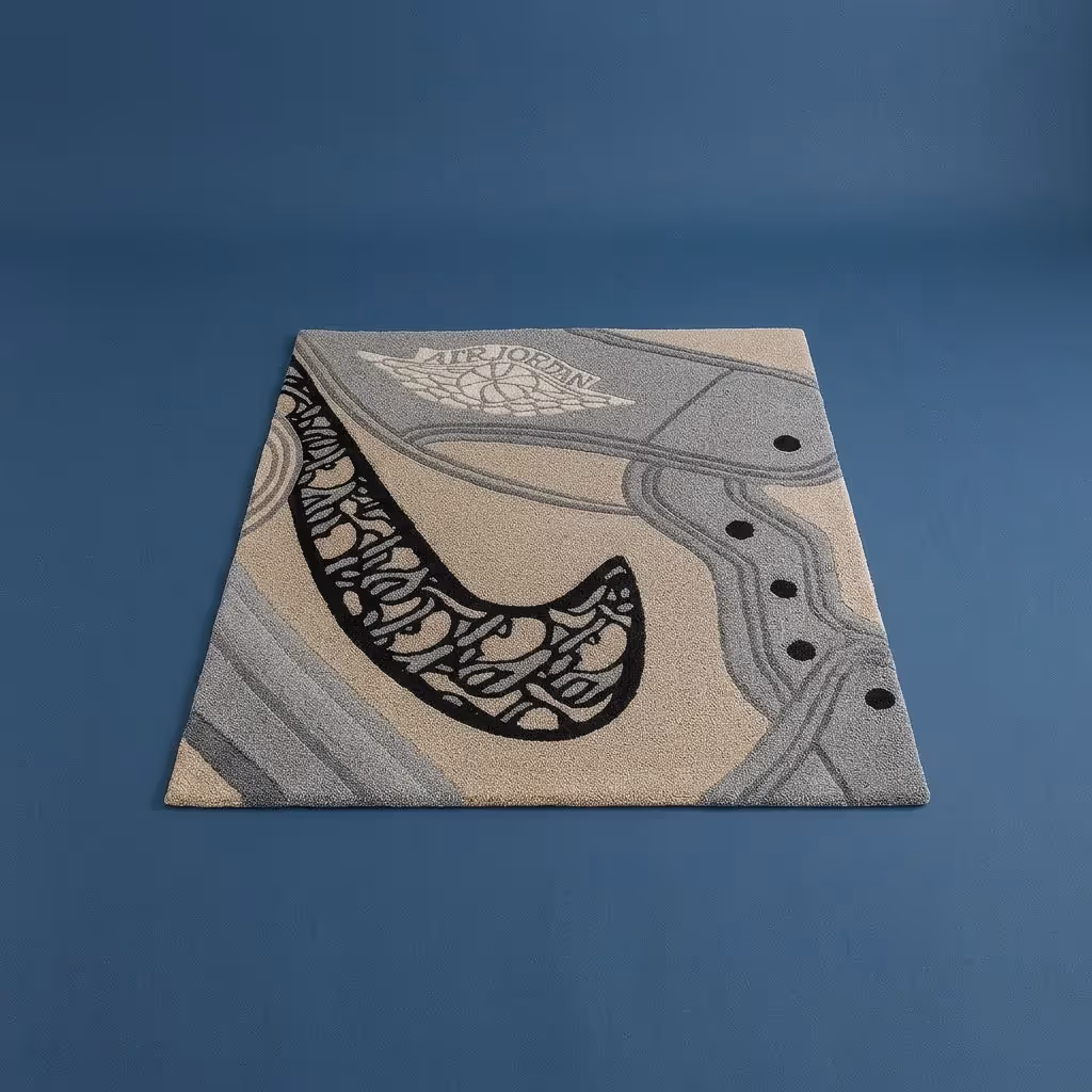 Dior Style Sneaker Rug image 1
