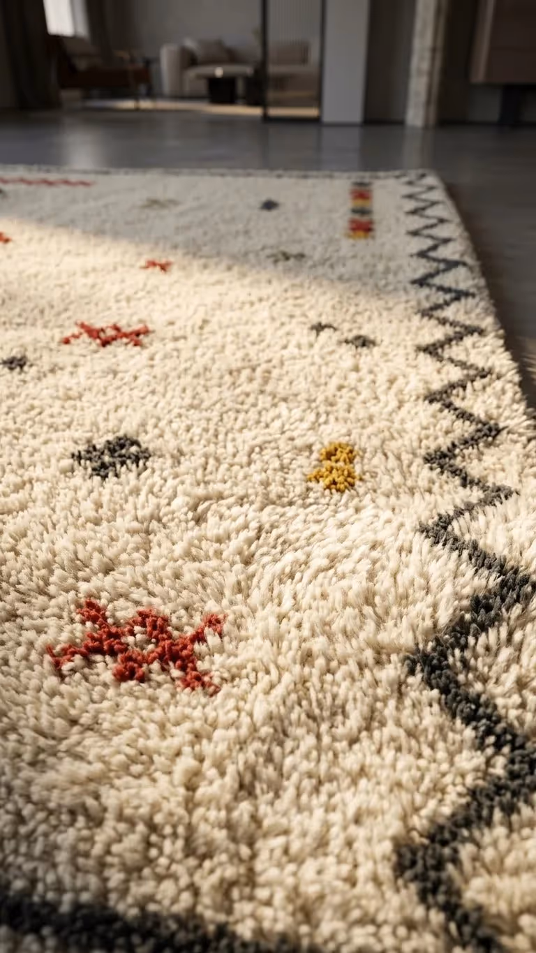 Eila Tribal Shag Area Rug  image 2