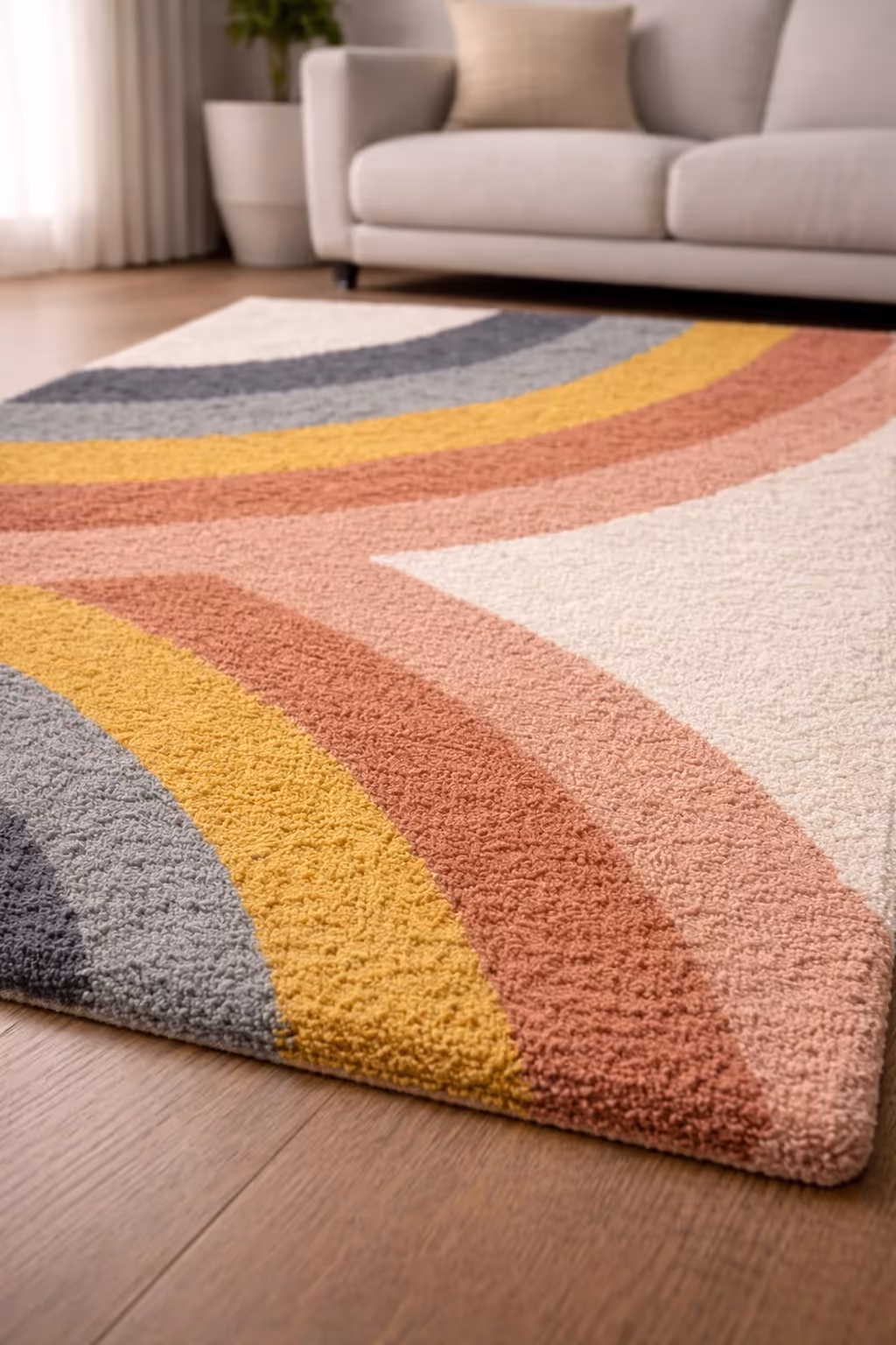 Eva Kids Rainbow Shag Area Rug  image 4