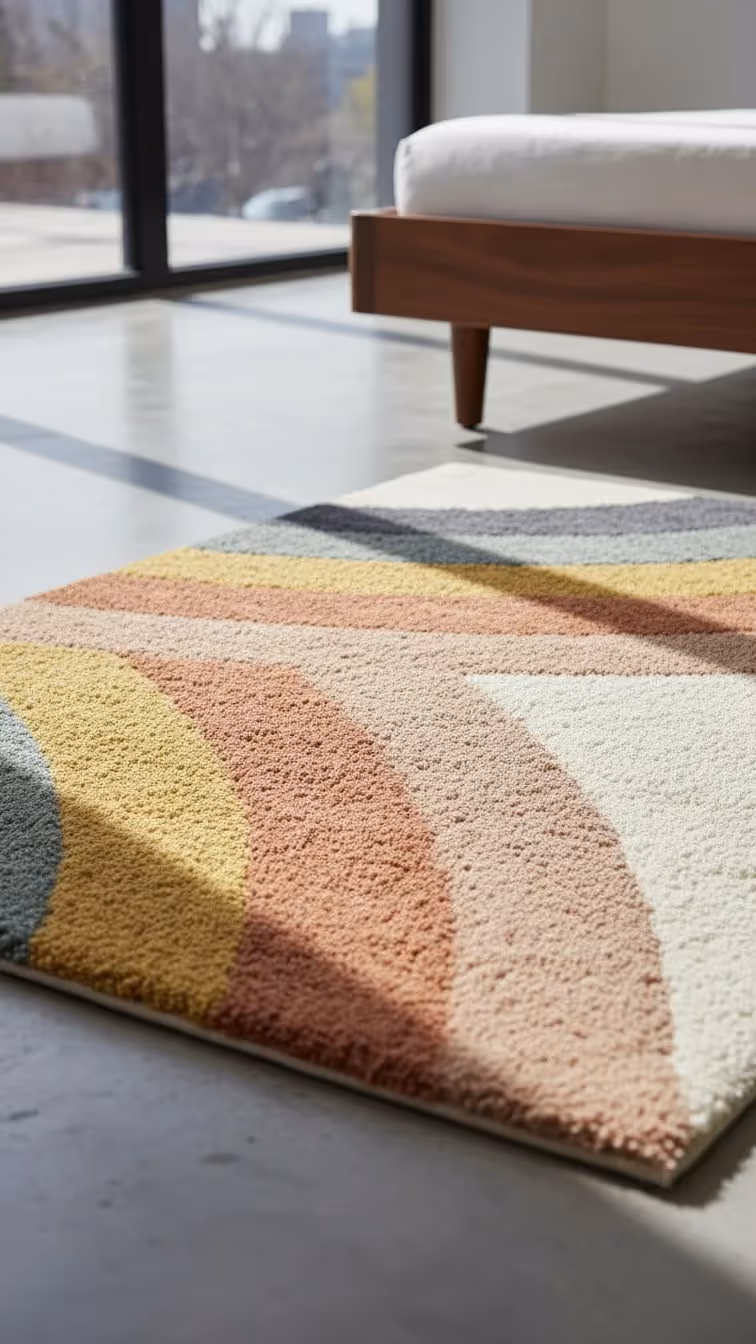 Eva Kids Rainbow Shag Area Rug  image 5