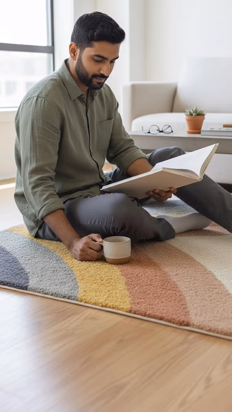 Eva Kids Rainbow Shag Area Rug  image 6