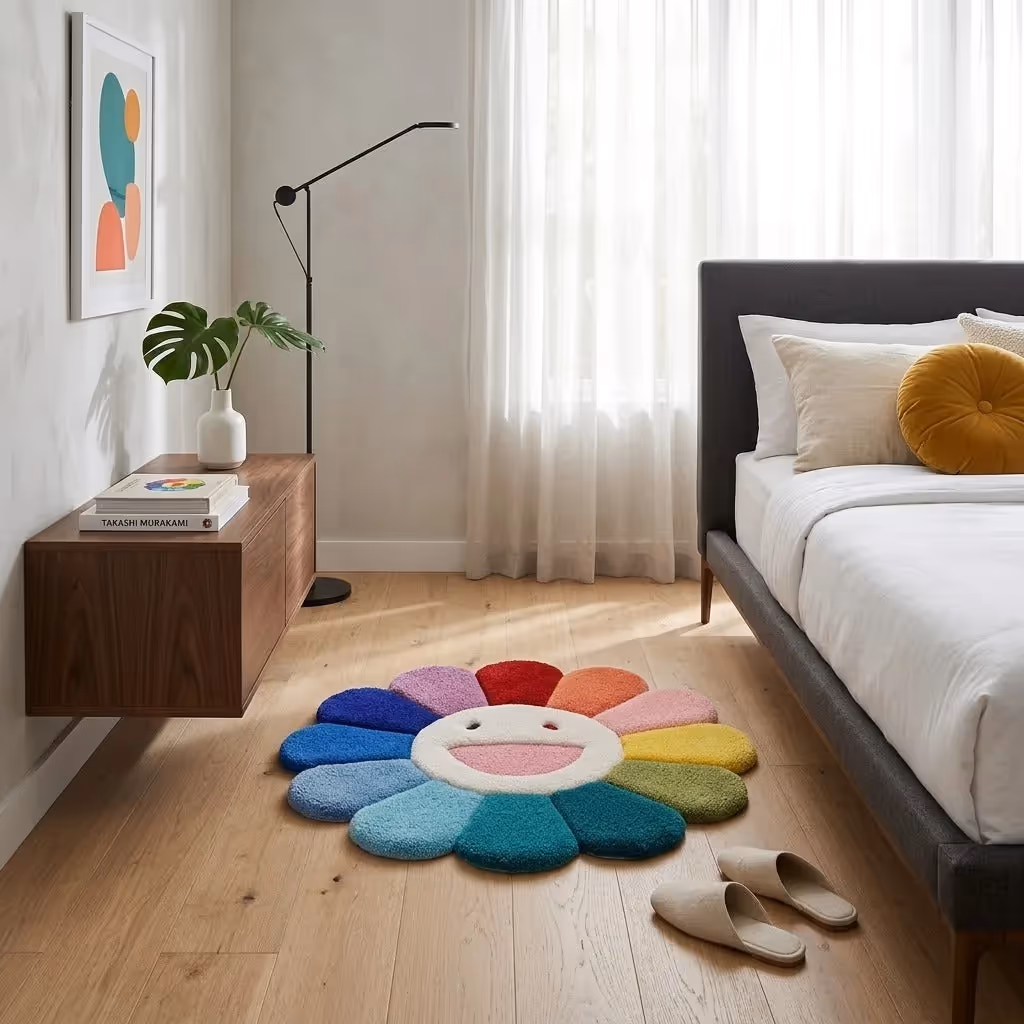 Fluffy Tufted Flower Rug  image 5
