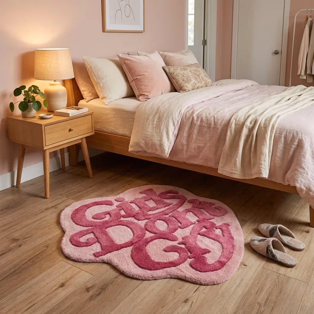 Girls Don’t Cry Aesthetic Rug image 4