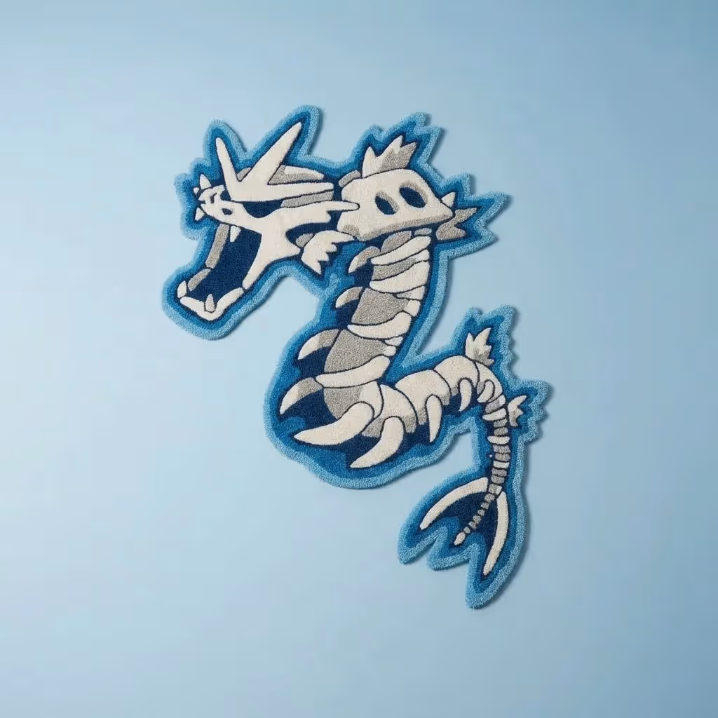 Gyarados Pokémon Hand-Tufted Rug image 1