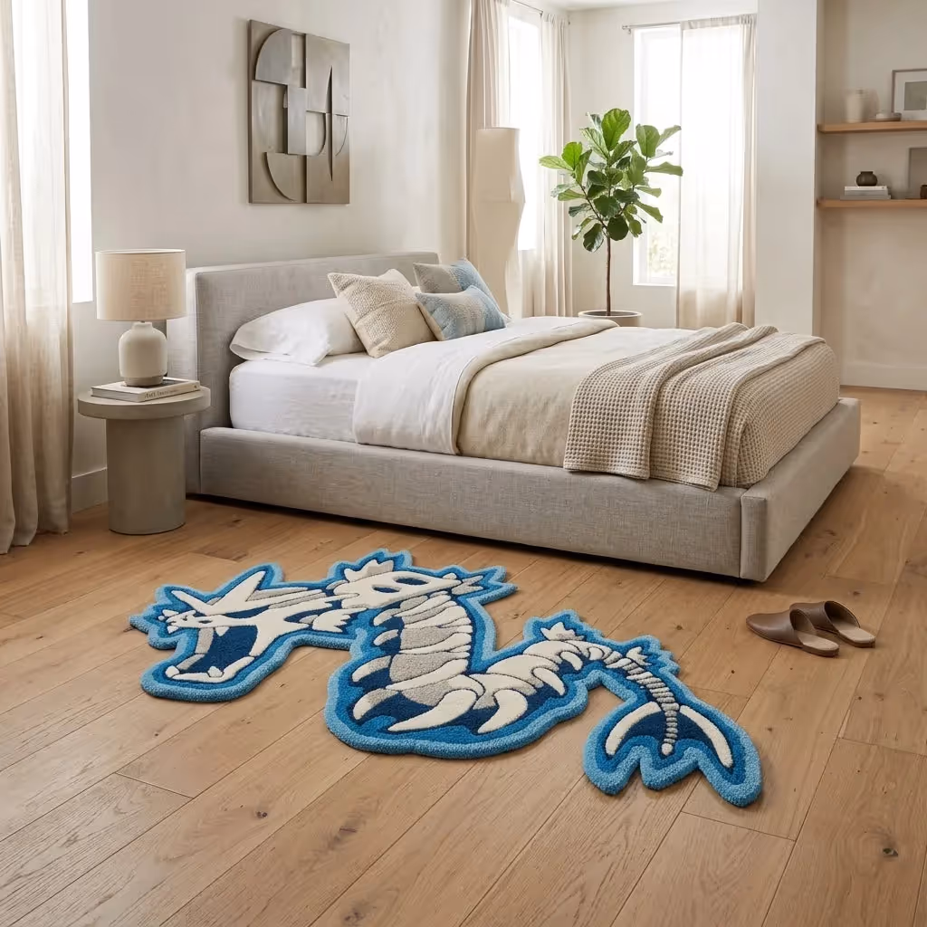 Gyarados Pokémon Hand-Tufted Rug image 4