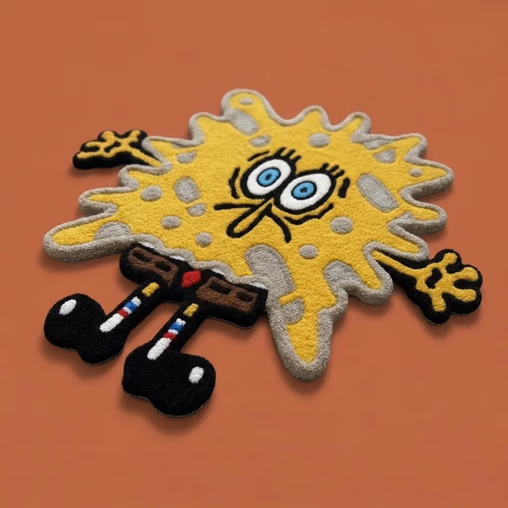 Hand-Tufted Fun Sponge Splatter Rug image 1