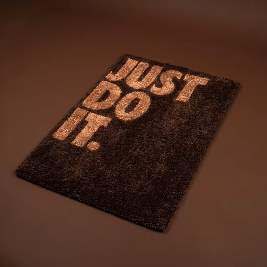 Just Do It Text Aesthetic Rug  image 2