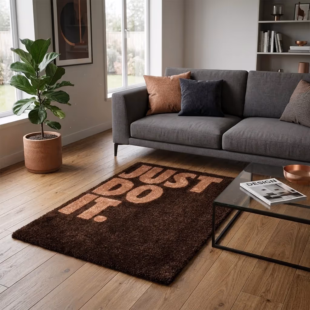 Just Do It Text Aesthetic Rug  image 4