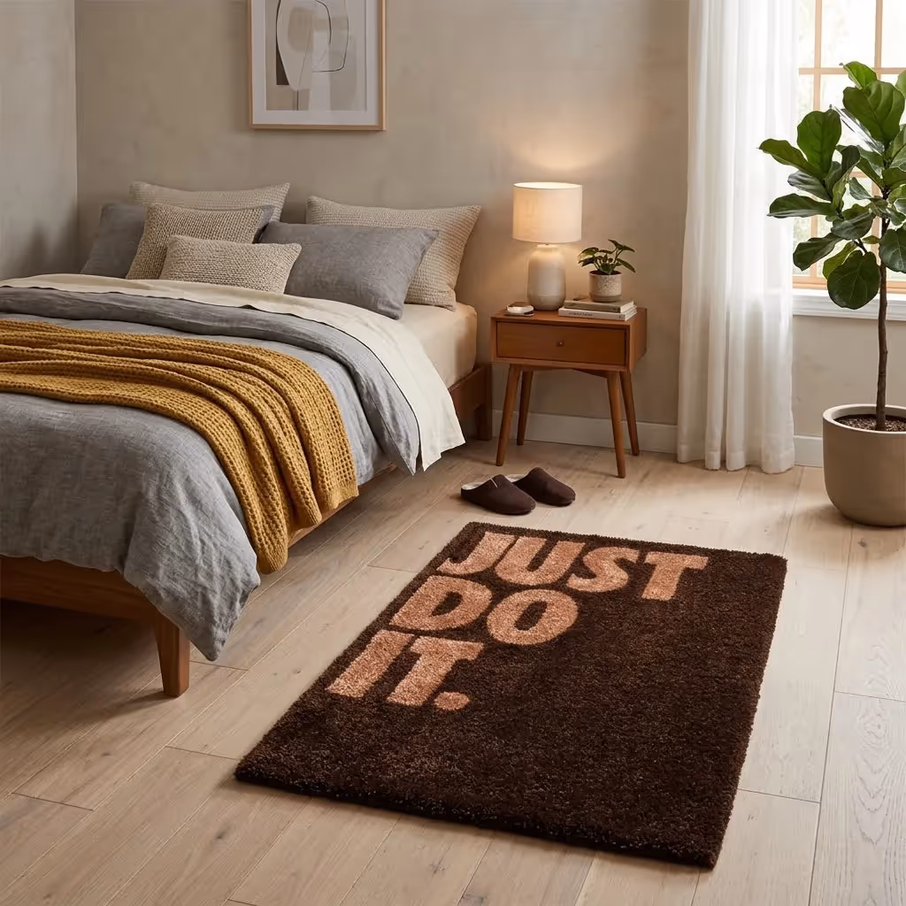 Just Do It Text Aesthetic Rug  image 5