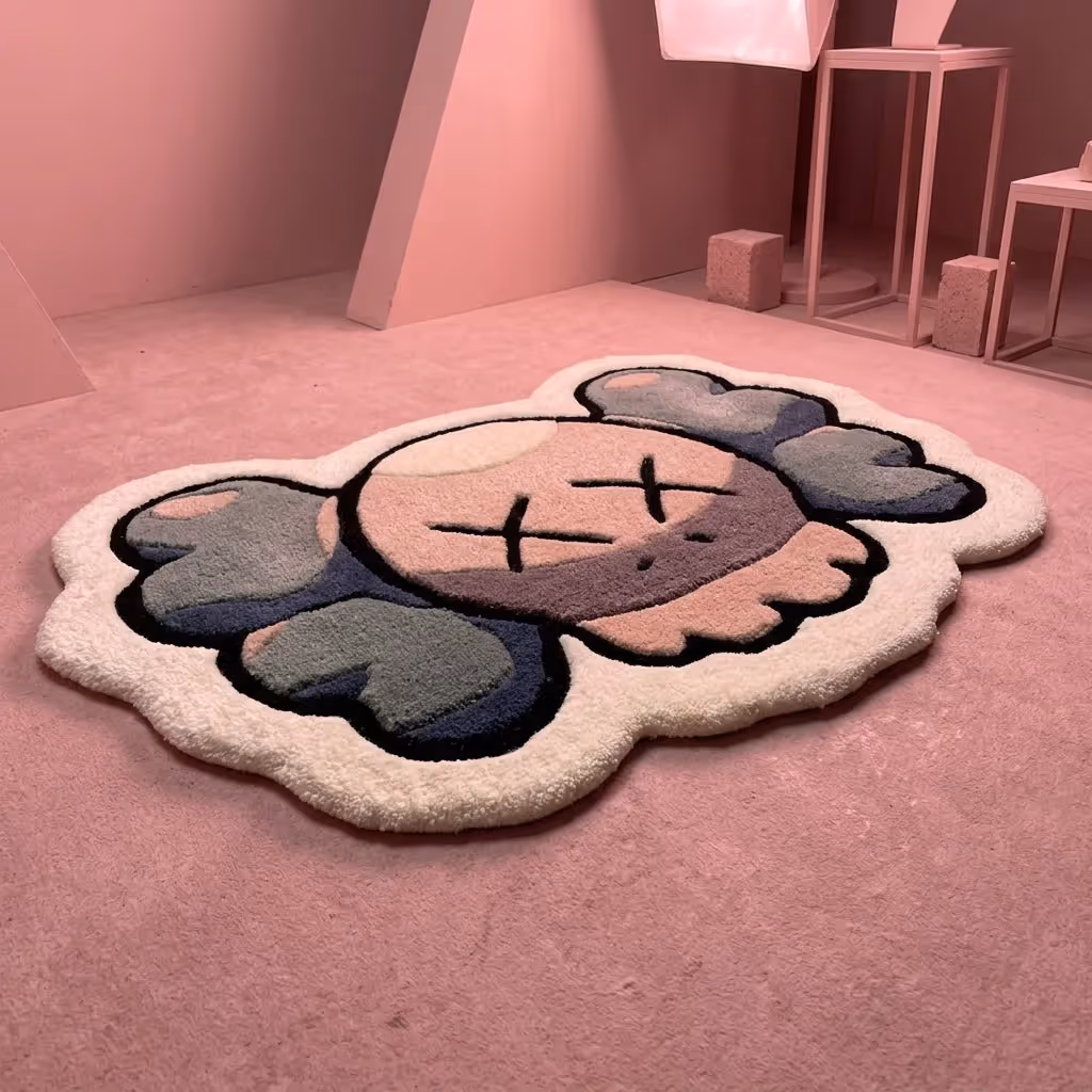 Kaws Face Custom Hand-Tufted Rug image 2