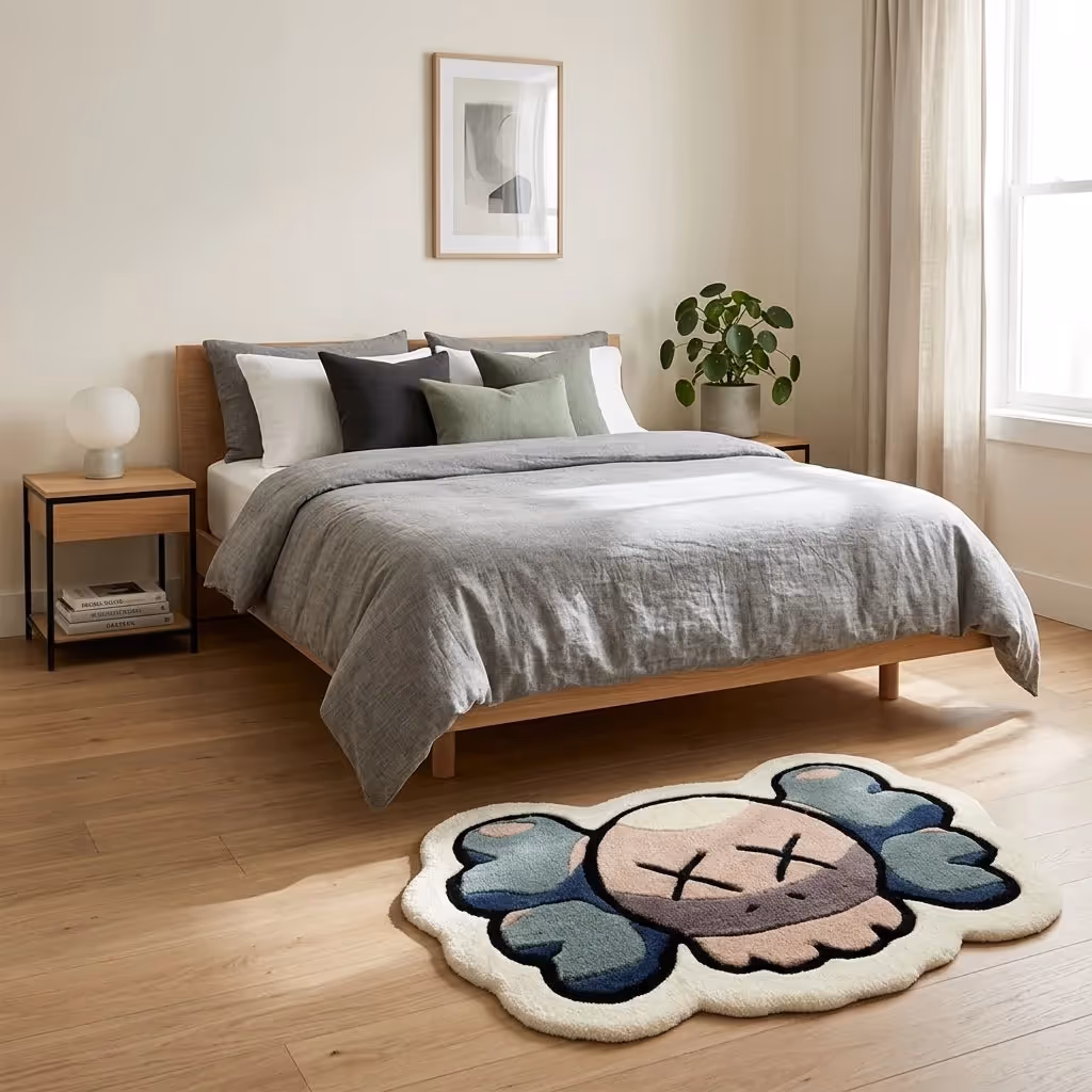 Kaws Face Custom Hand-Tufted Rug image 7