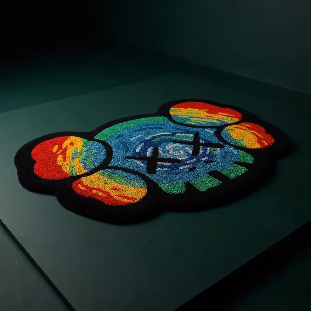 Kaws Trippin Hand-Tufted Rug image 2