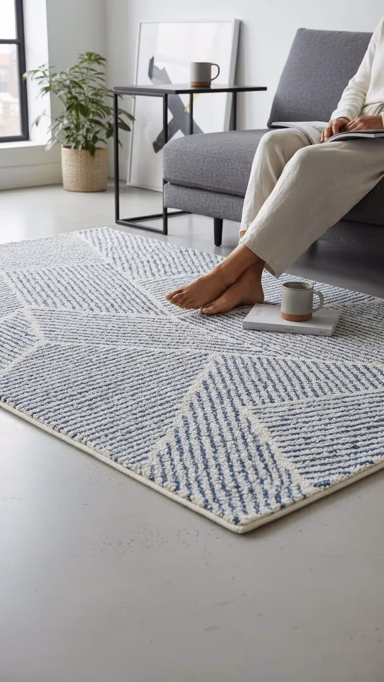 Larsen Modern Stripe Area Rug image 8