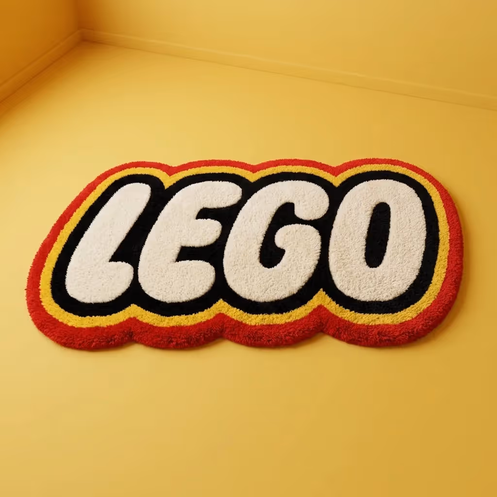 Lego Logo Tufted Rug image 1