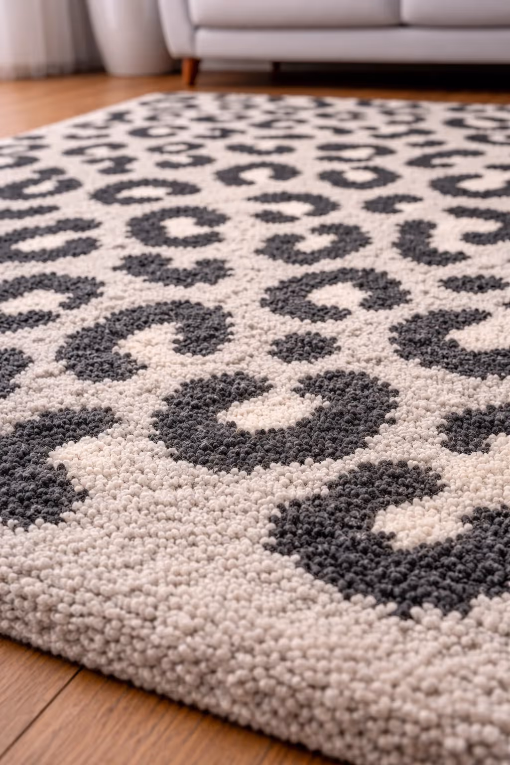 Leopard Print Shag Asaro Rug  image 2