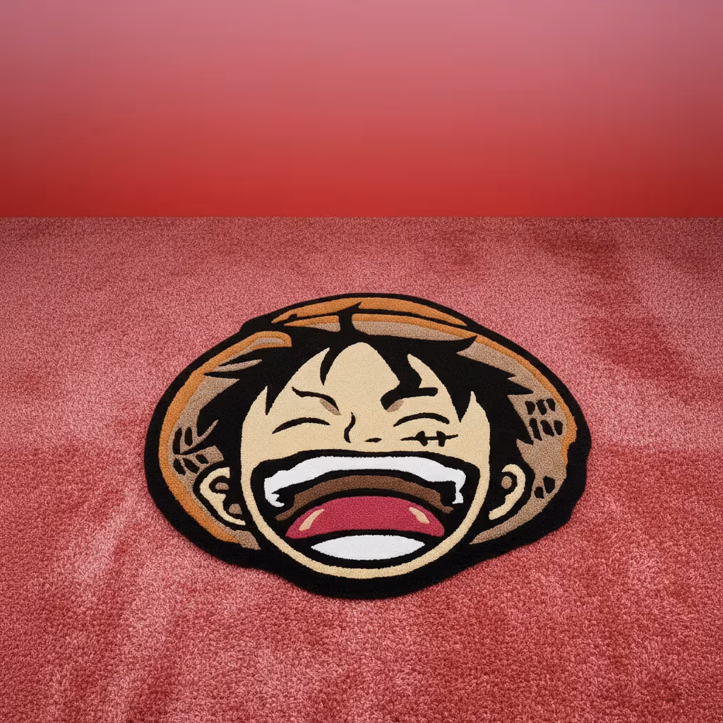 Luffy Laughing Hand-Tufted Rug image 1
