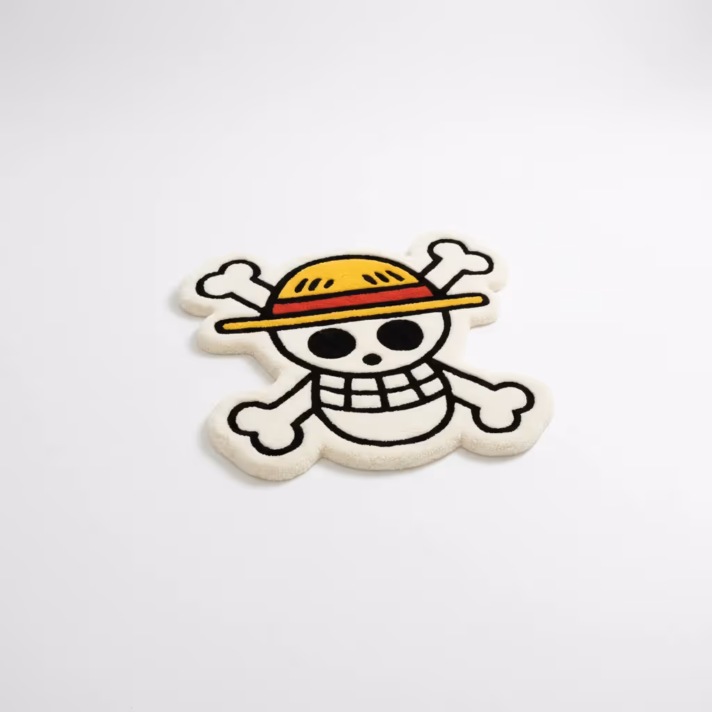Luffy Skull Hand-Tufted Rug image 1
