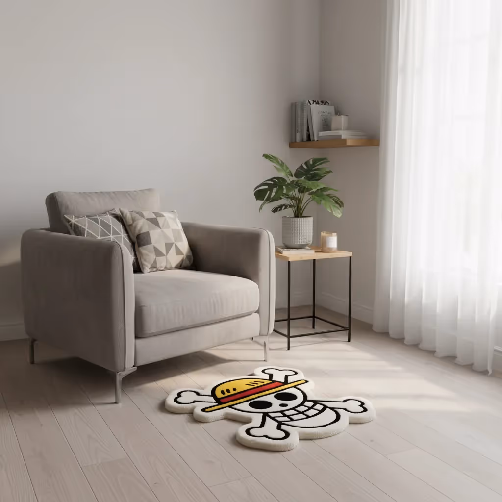 Luffy Skull Hand-Tufted Rug image 4