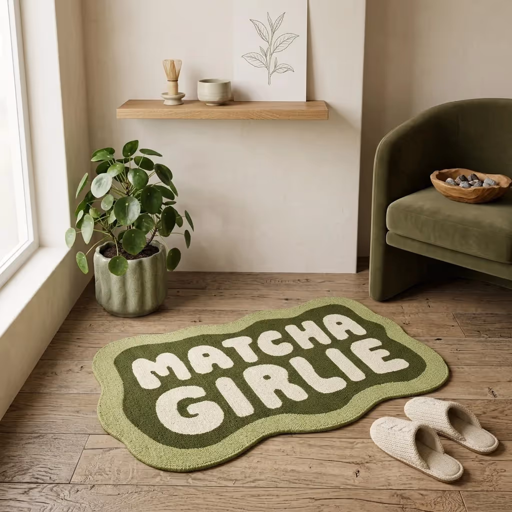 Matcha Girlie Shaped Accent Rug  image 2