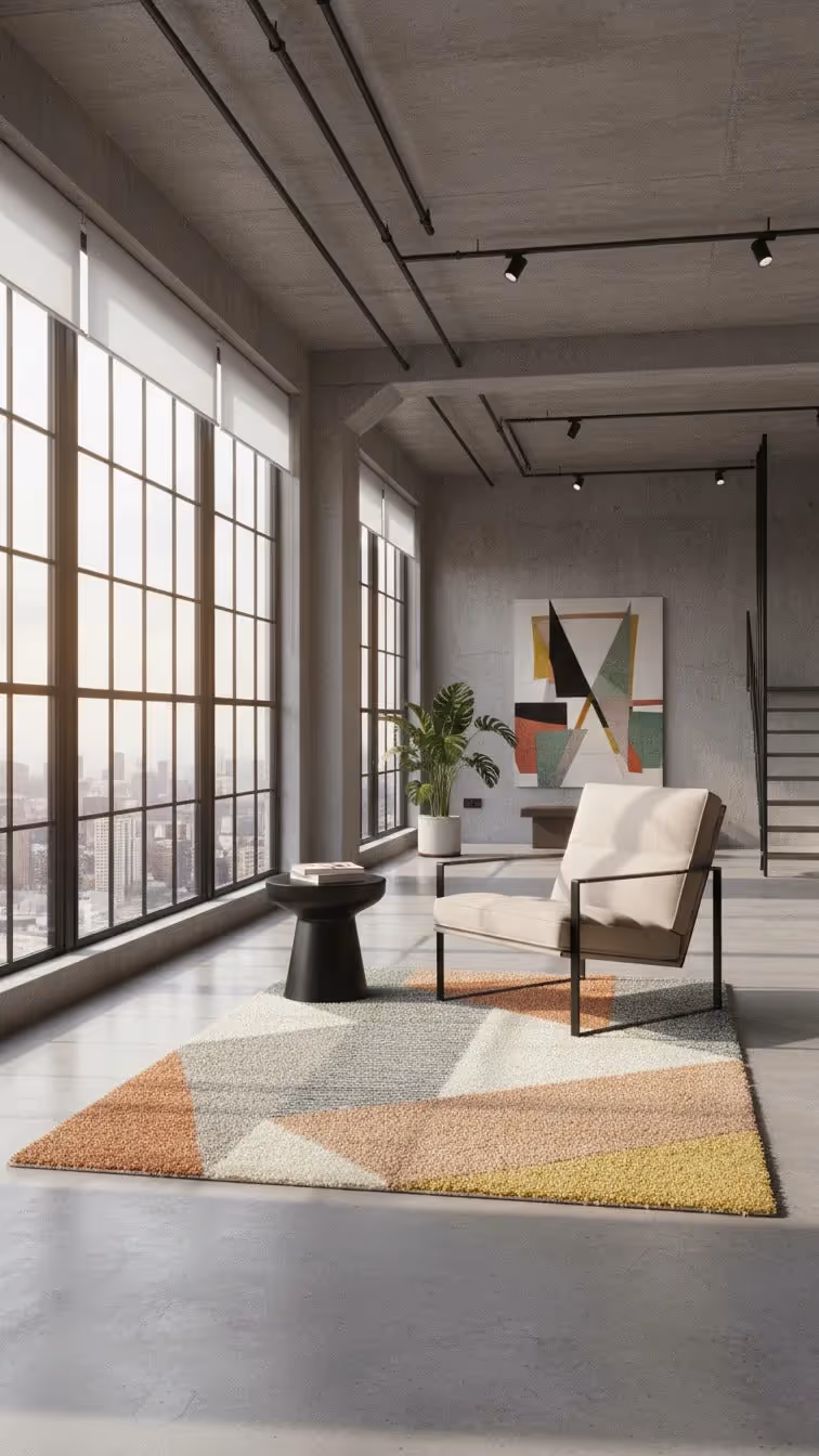 Merril Modern Abstract Shag Area Rug  image 4