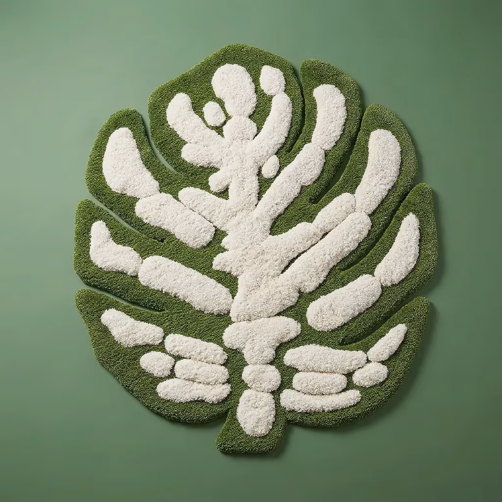 Monstera Leaf 3D Tufted Rug image 2