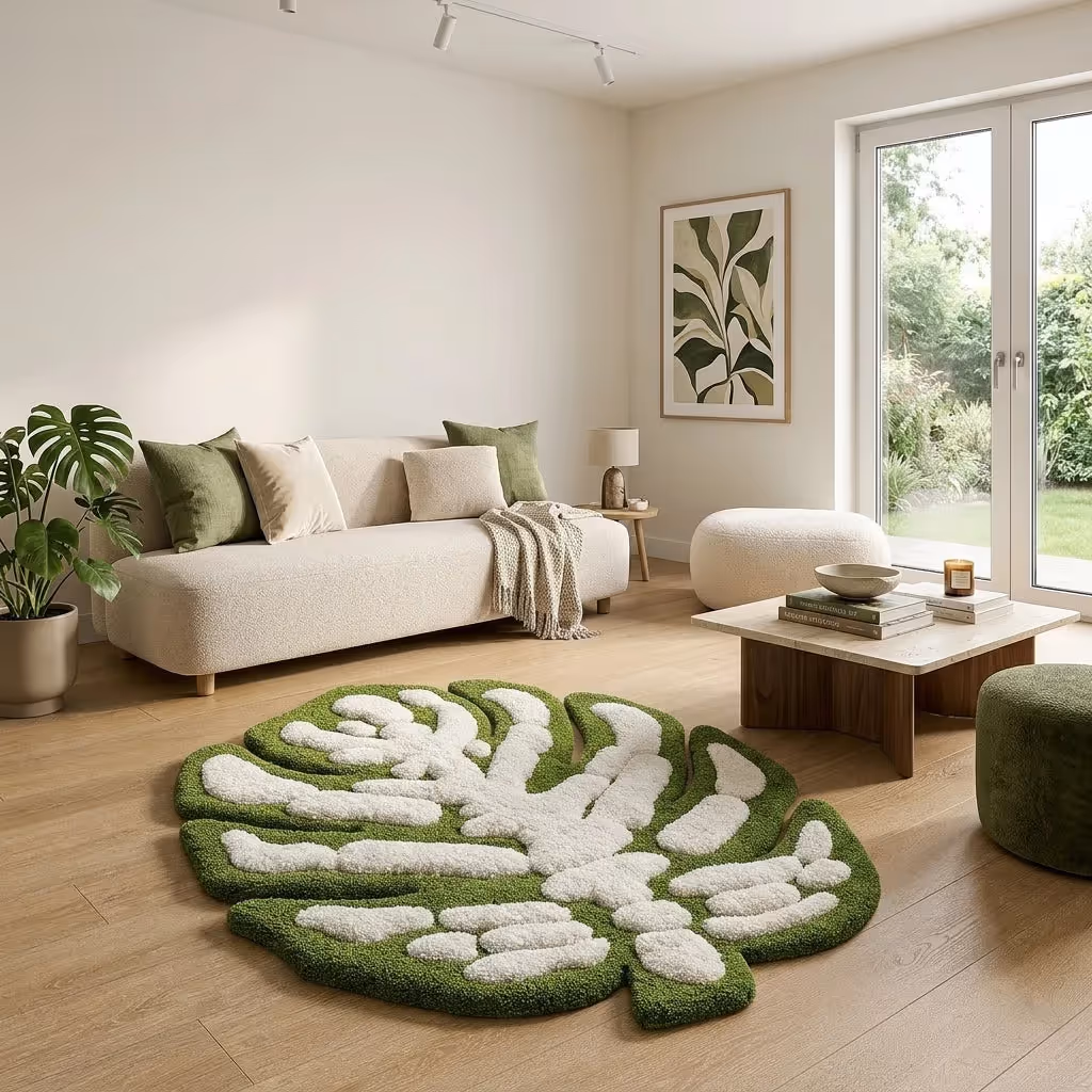 Monstera Leaf 3D Tufted Rug image 3