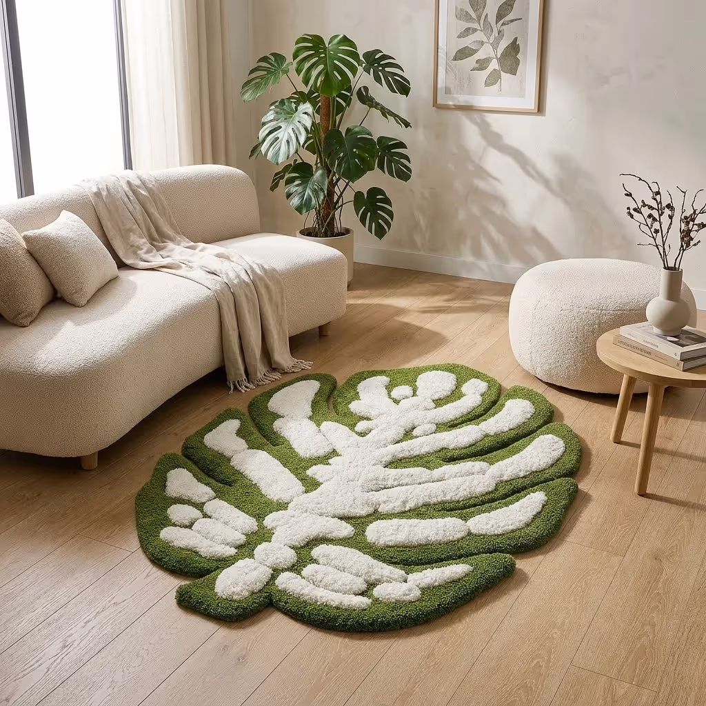 Monstera Leaf 3D Tufted Rug image 4