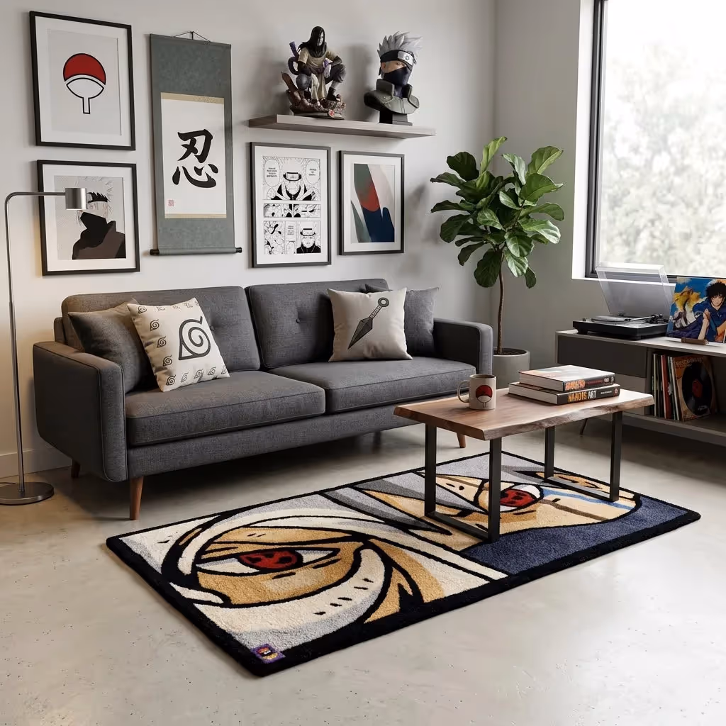 Obito And Kakashi Rug  image 4