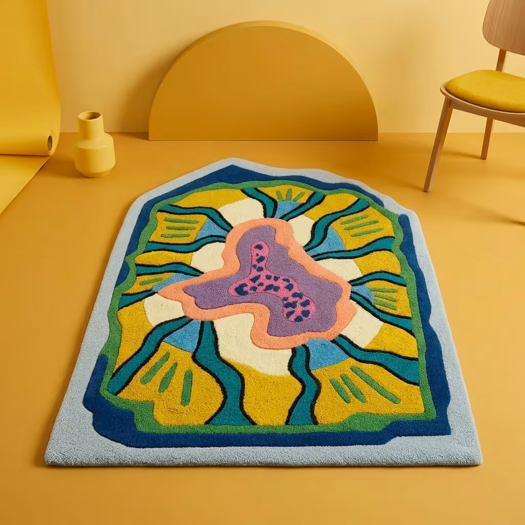 Prism Petal Abstract Floor Rug image 1