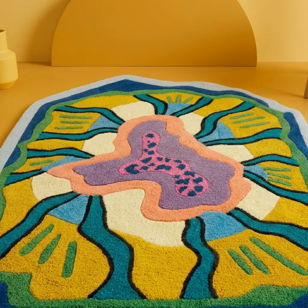 Prism Petal Abstract Floor Rug image 3