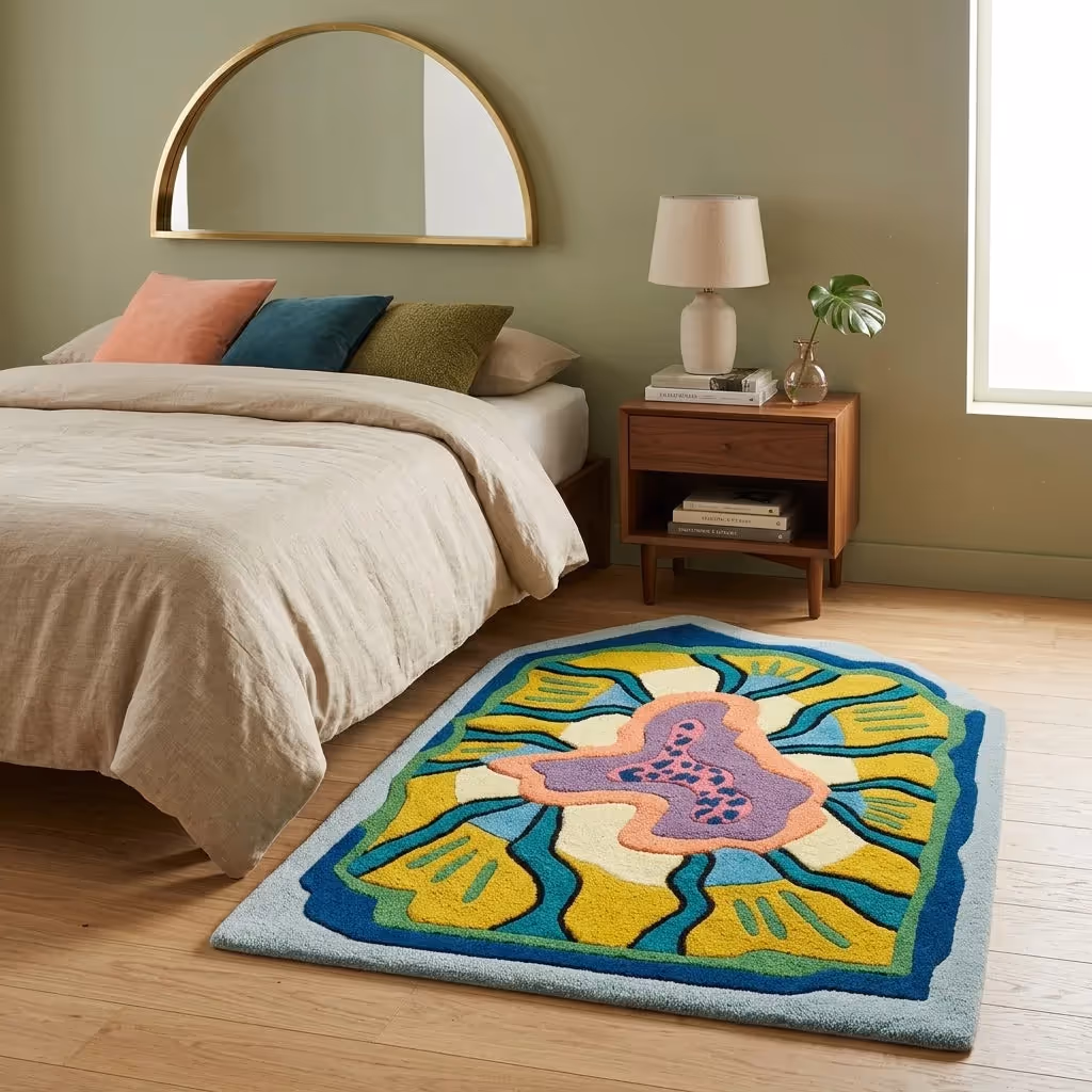 Prism Petal Abstract Floor Rug image 4