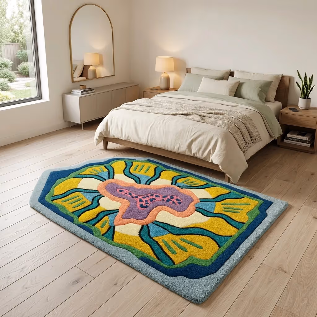 Prism Petal Abstract Floor Rug image 7